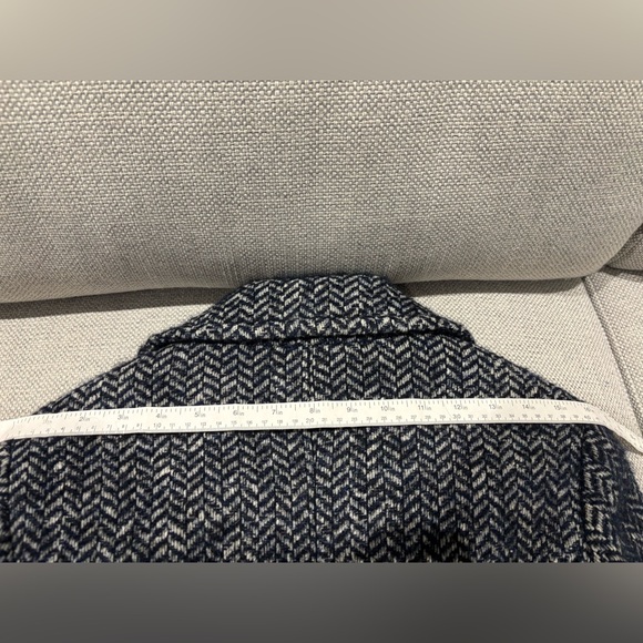 Liu Jo Wool Navy/White Coat, Italy Size 40 (alpha size S) - Picture 7 of 8